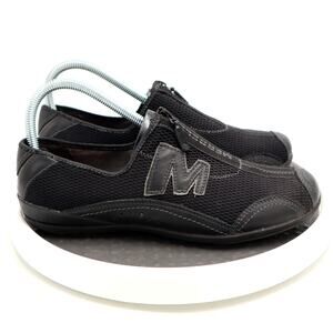 Merrell Arabesque Womens Size 7.5 Black Mesh Zip Up Outdoor Shoes